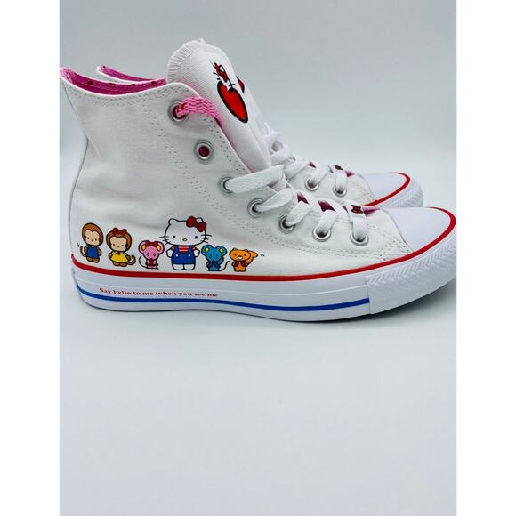 Converse Hello Kitty x Chuck Taylor All Star Canvas Hi White - Picture 2 of 5